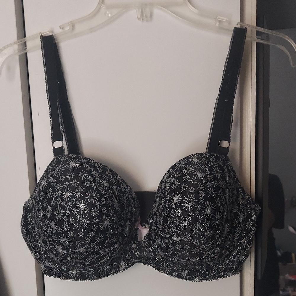 Victoria's Secret Black Lace Bra with Underwire Support